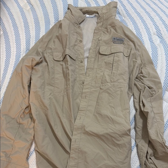 Columbia Tan Lightweight Shirt Jacket - Picture 1 of 1